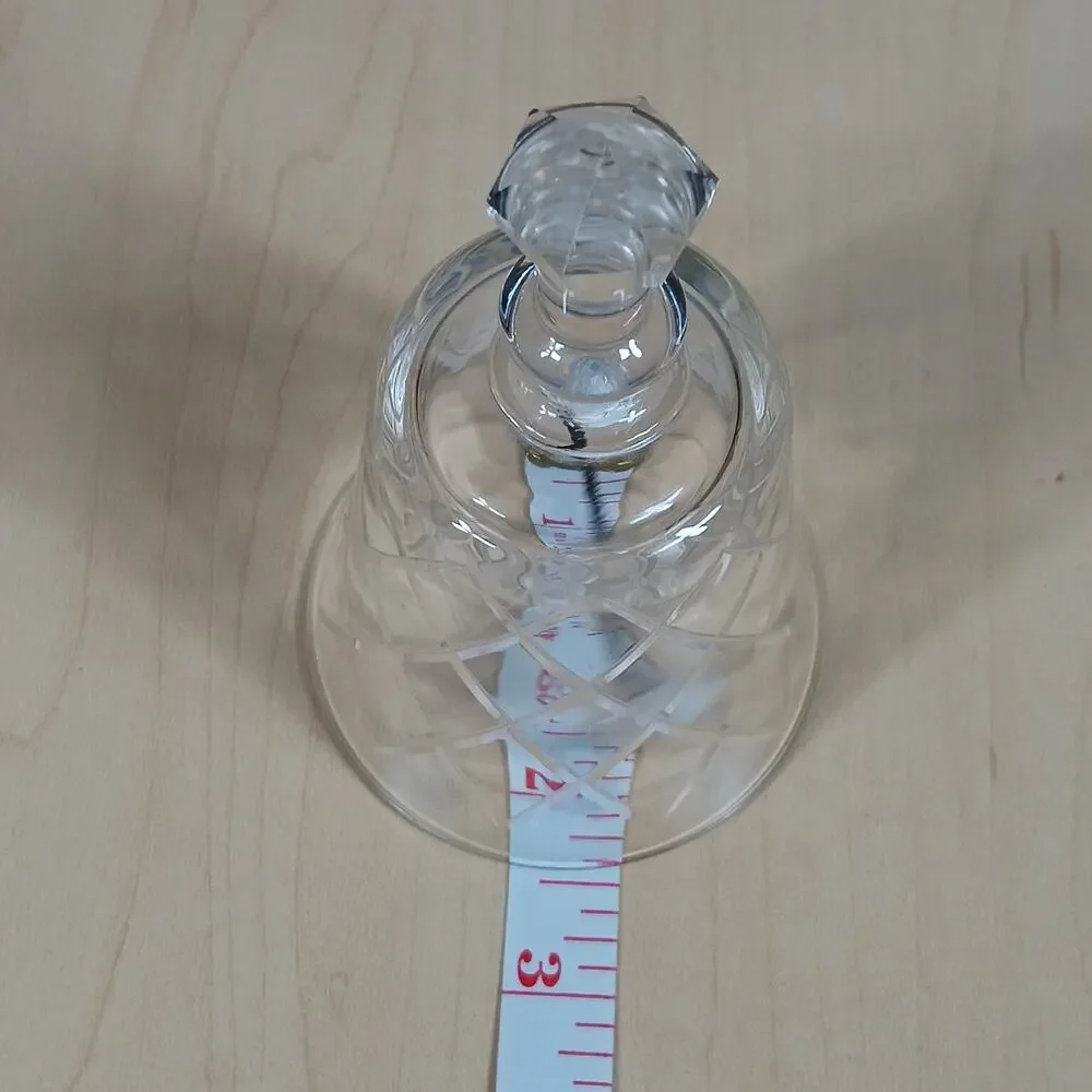 Vintage Crystal Bell Diamond Cut 4.5